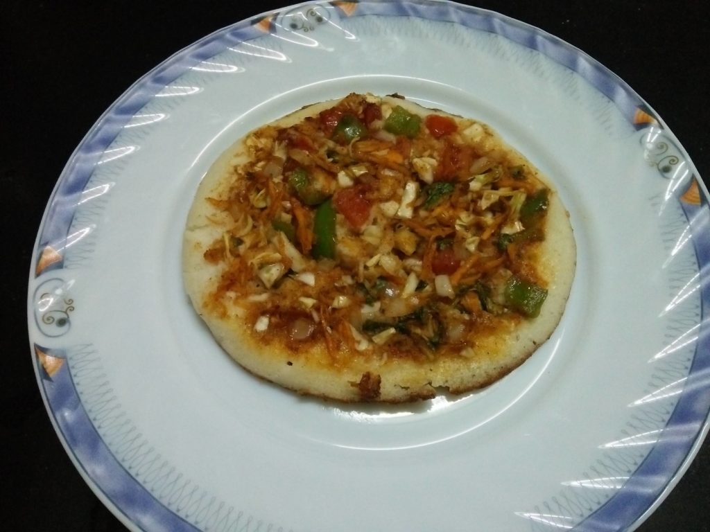 , capsicum, tomato and onion with some spices