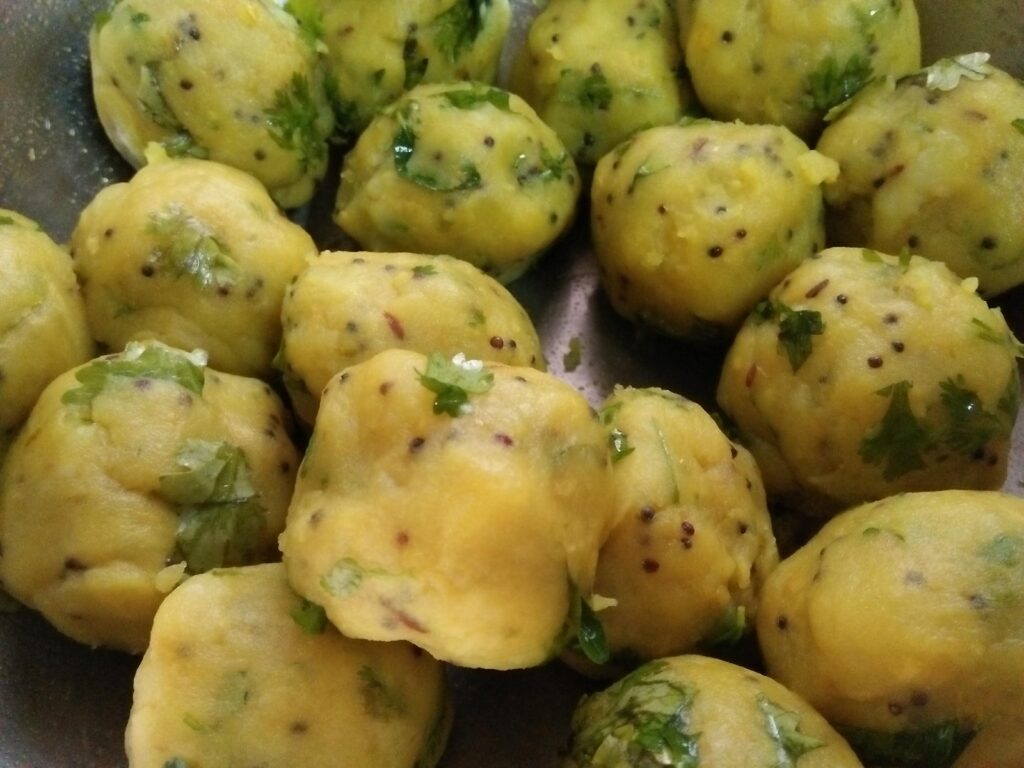 Potato Balls Prepared for Batata Vada