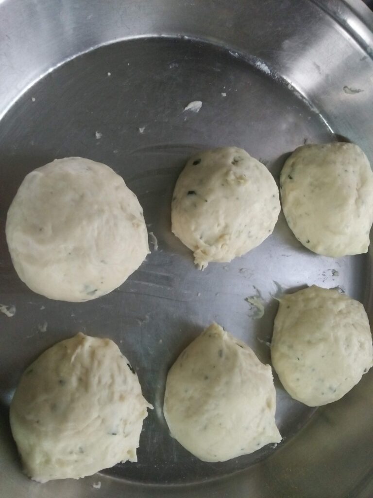 Balls made from Kulcha Dough