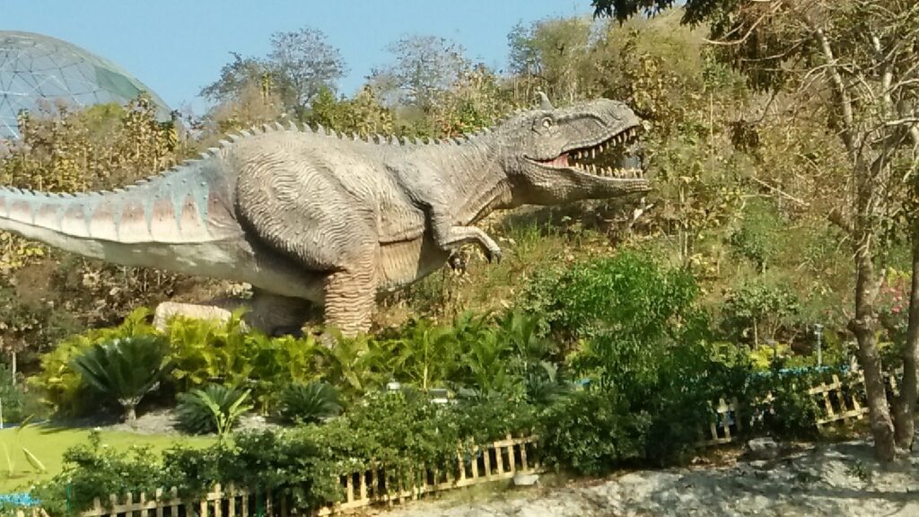 DINO TRAIL AT THE BEST CYCLE TOUR IN INDIA AT STATUE OF UNITY