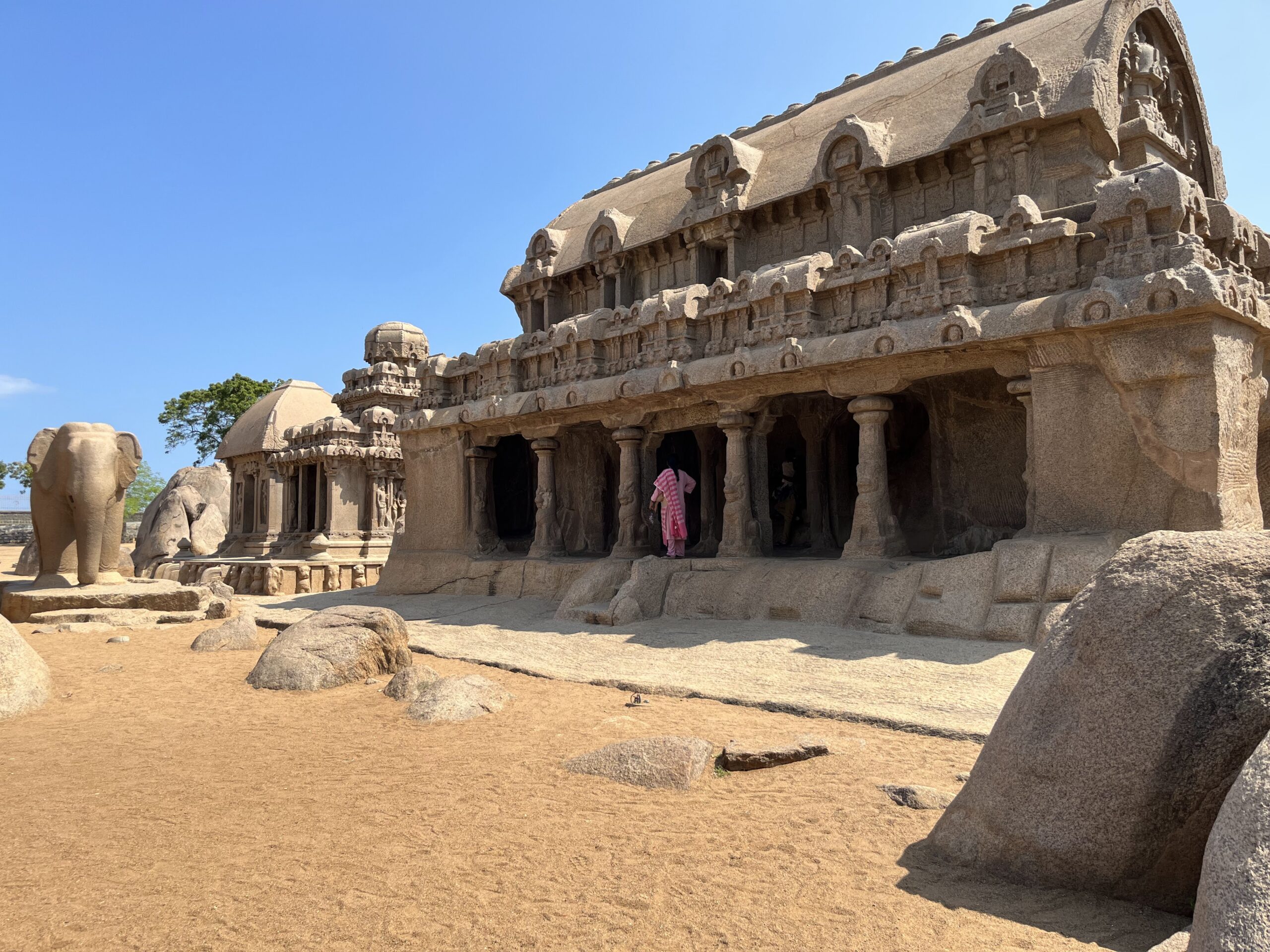 Paanch Pandav rathas at Mahabalipuram