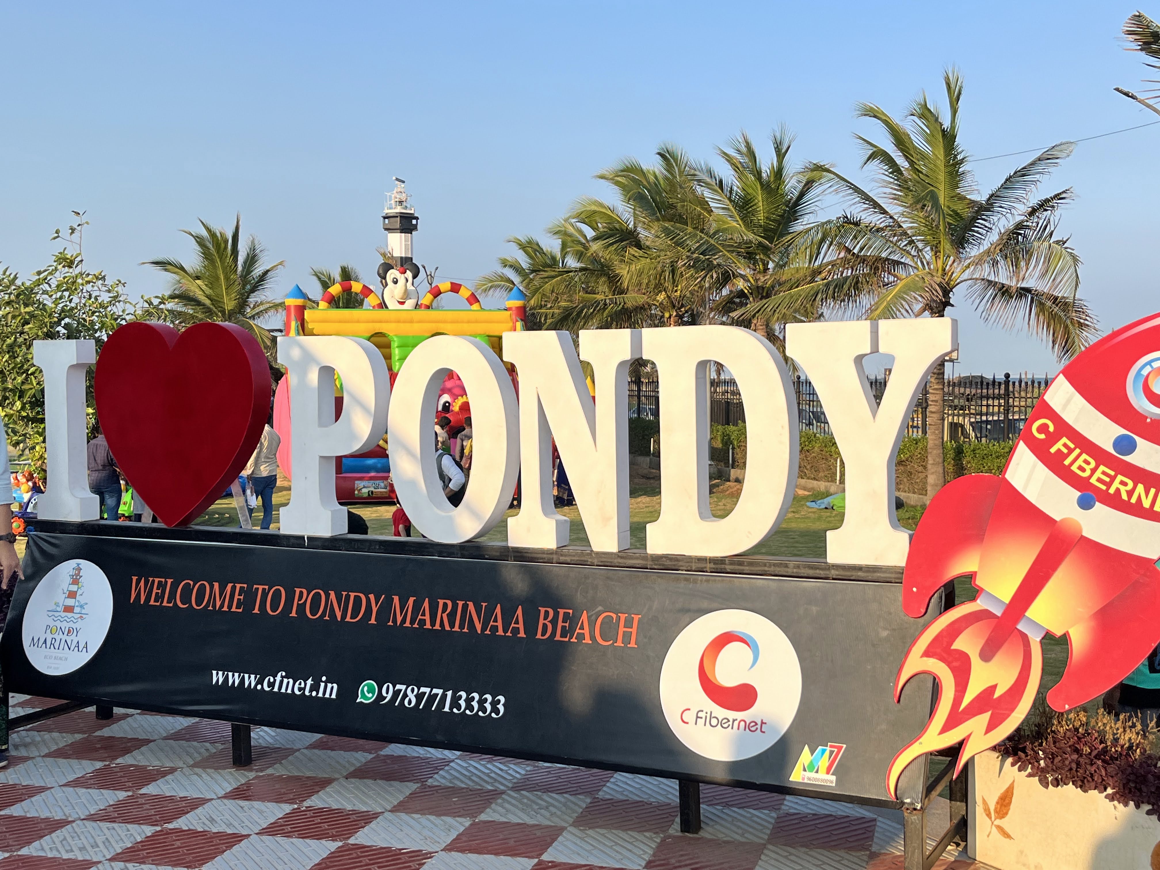 Pondy Marinaa Beach Pondicherry
