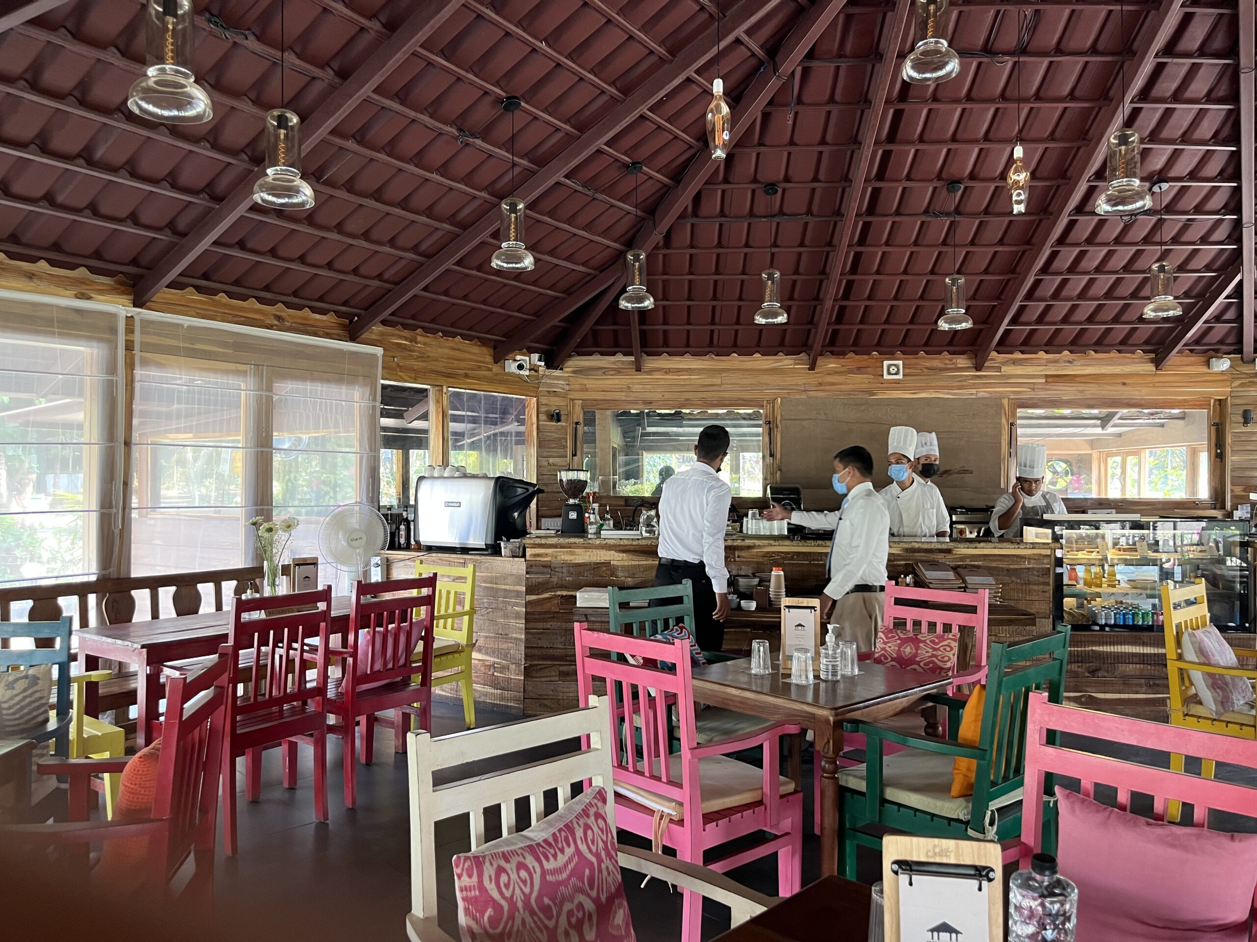 Cafe at Oleander Farms for a weekend trip in Karjat