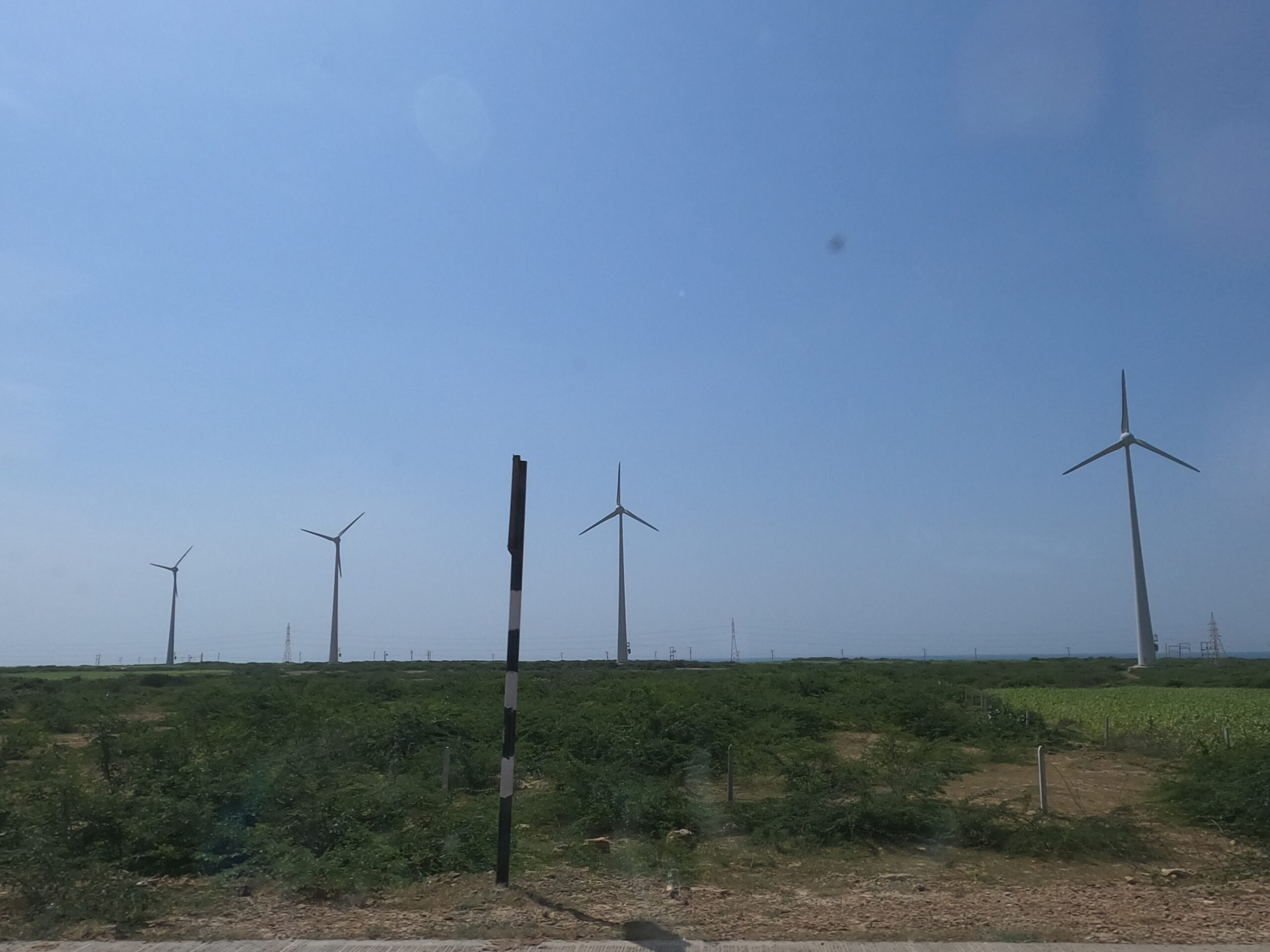 Windmills on the route from Somnath to Dwarka