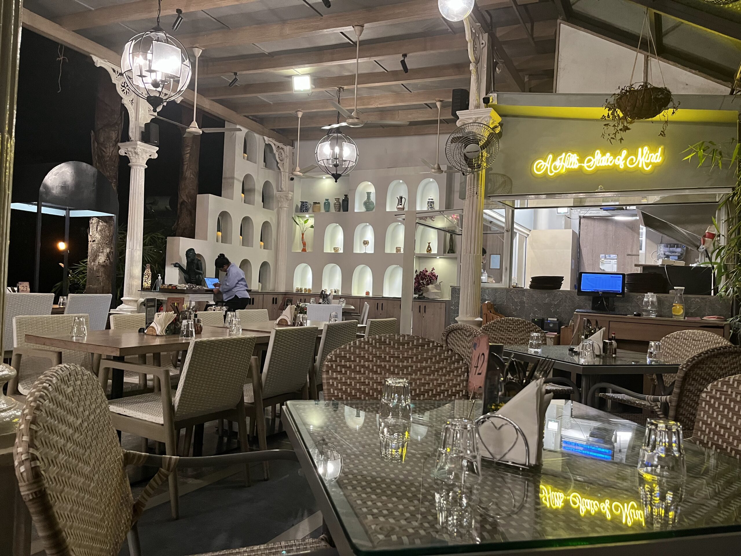 Anglo Indian Restaurant - Spacious and comfortable seating amid nature