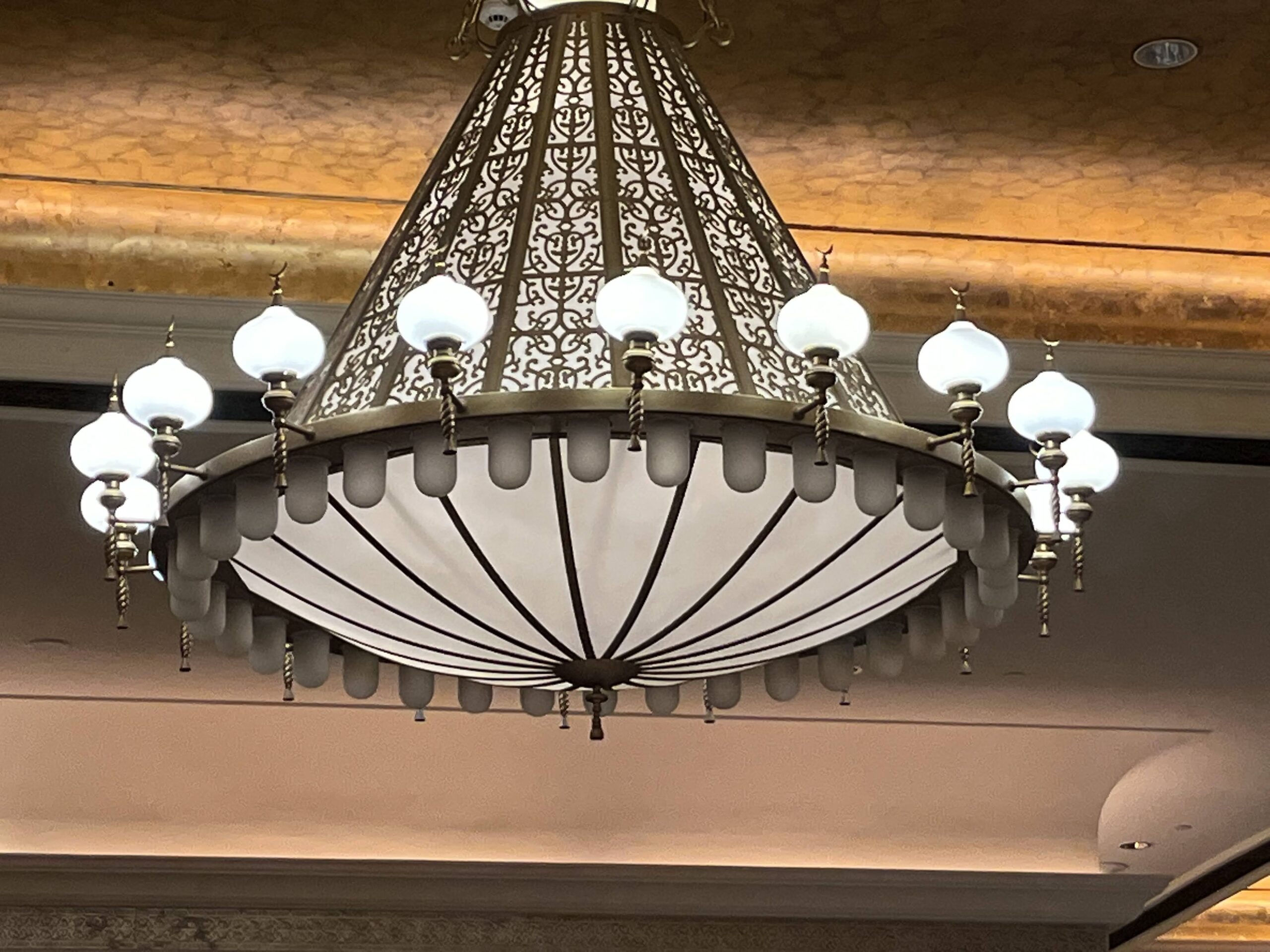 beautiful Chandelier at the Emirates Palace Hotel
