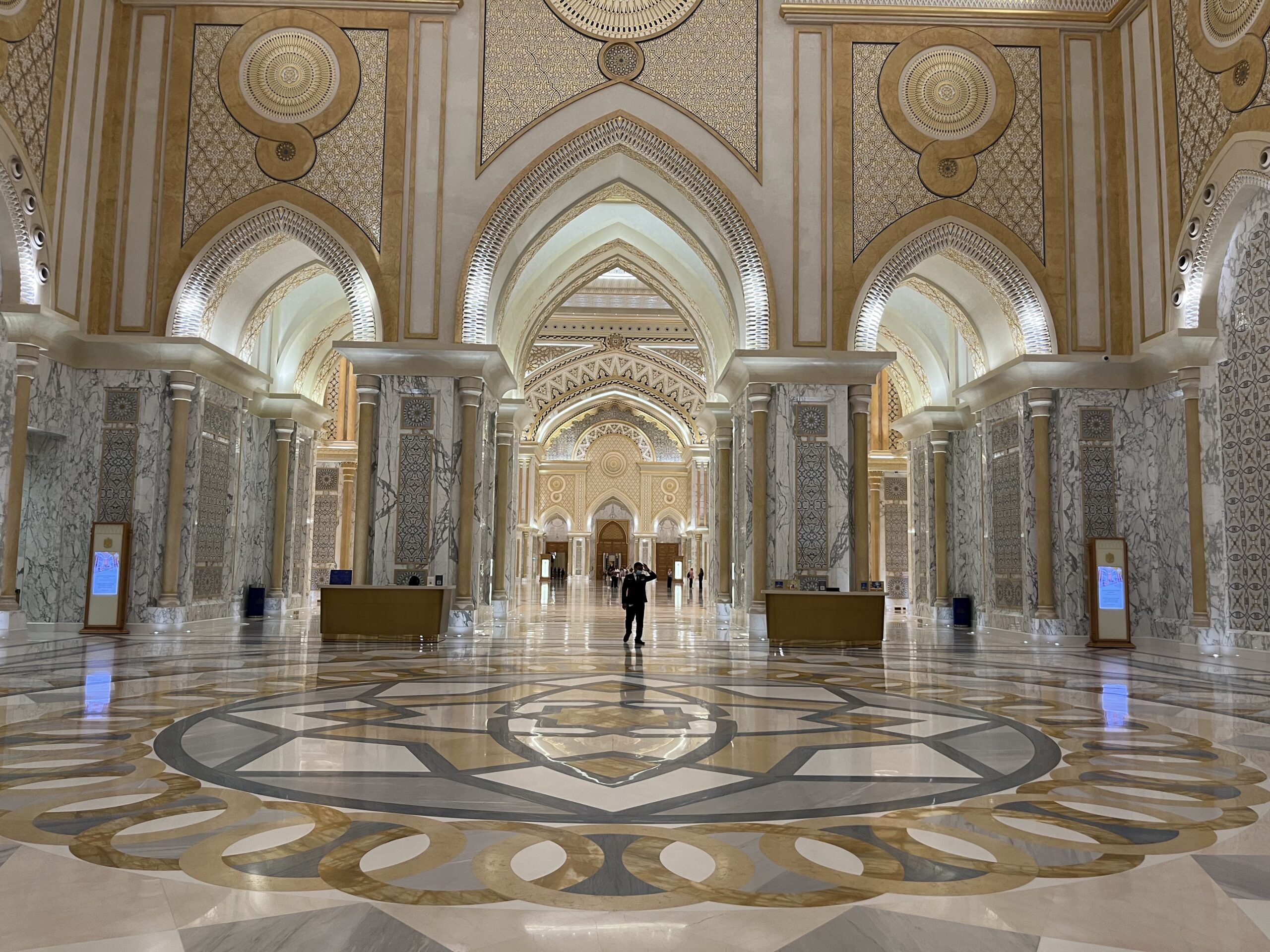 Beautiful and grand interiors at Qasr Al Watan