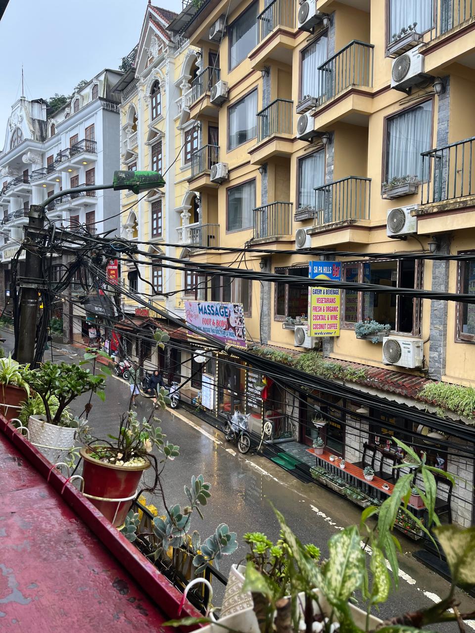 View From Bollywood Spice Restaurant in Sapa